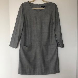 J. Crew Shift Wool Dress with pockets size 4